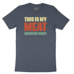 This is My Meat Smoking Shirt Youth Short Sleeve Tee - Heather Navy