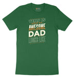 This is What an Awesome Dad Looks Like Short Sleeve Tee - Athletic Kelly