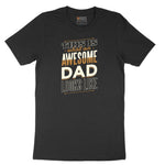 This is What an Awesome Dad Looks Like Short Sleeve Tee - Jet Black