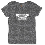 This Legend Has Retired Ladies Curvy Tee - Black Leopard