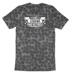 This Legend Has Retired Ladies Short Sleeve Tee - Black Leopard