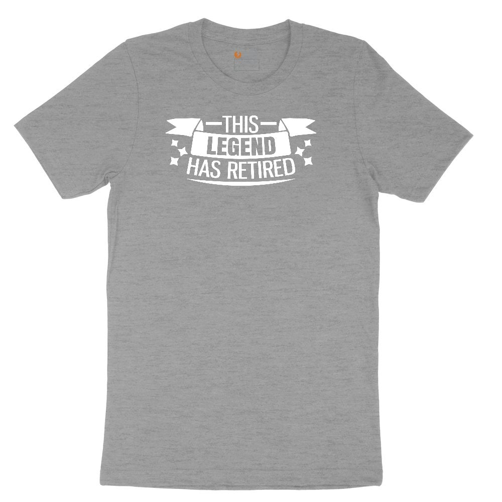 This Legend Has Retired Ladies Short Sleeve Tee - Granite Heather