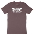 This Legend Has Retired Ladies Short Sleeve Tee - Sangria Blackout
