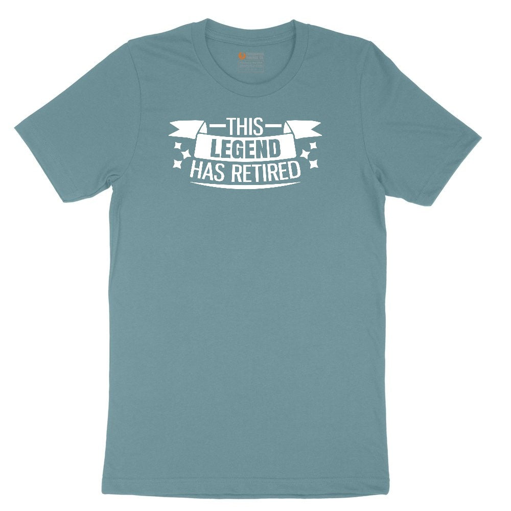 This Legend Has Retired Ladies Short Sleeve Tee - Surf Blackout