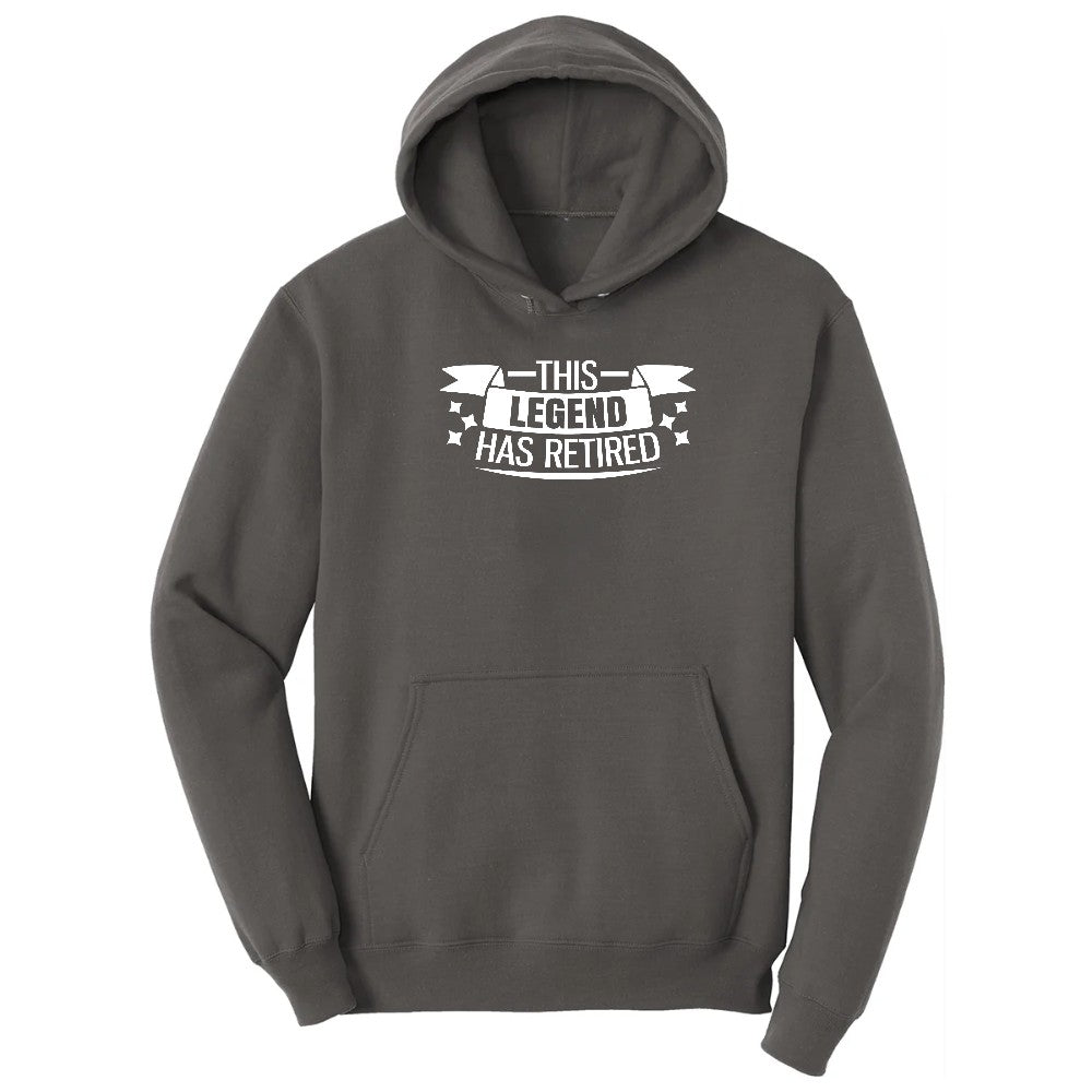 This Legend Has Retired Hoodie - Charcoal