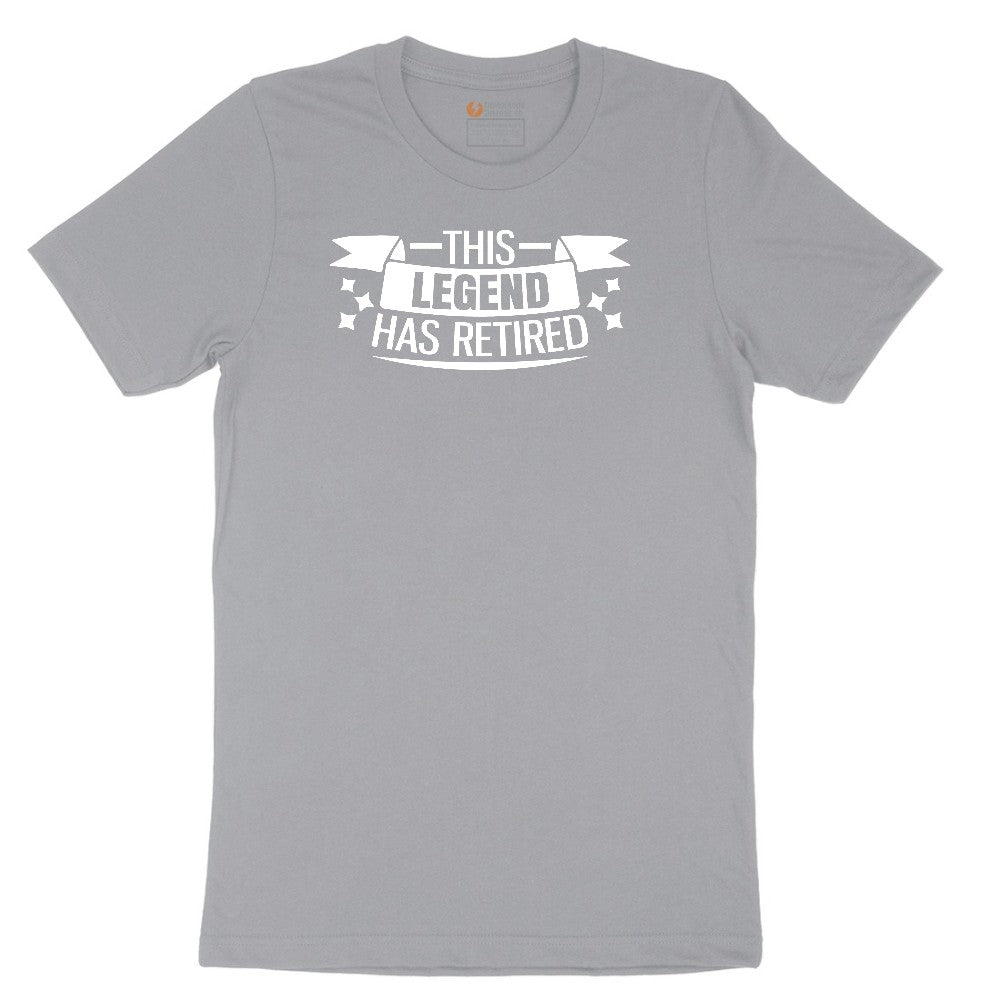 This Legend Has Retired Short Sleeve Tee - Athletic Heather Grey