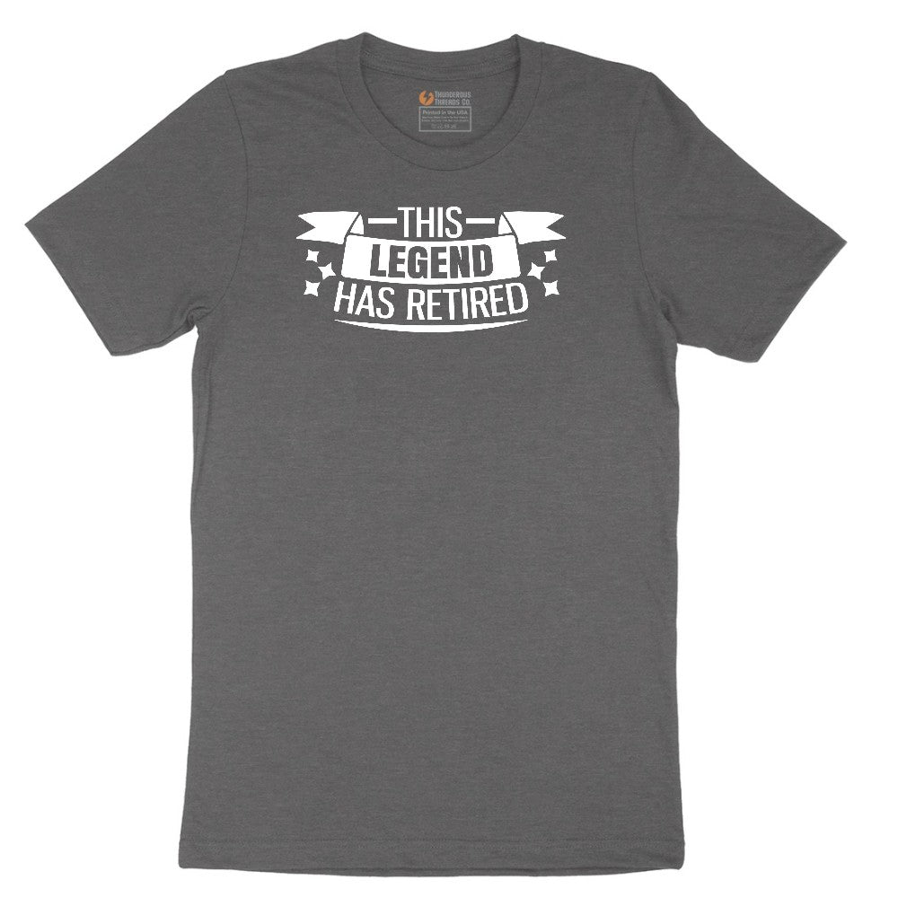 This Legend Has Retired Short Sleeve Tee - Dark Heather Grey