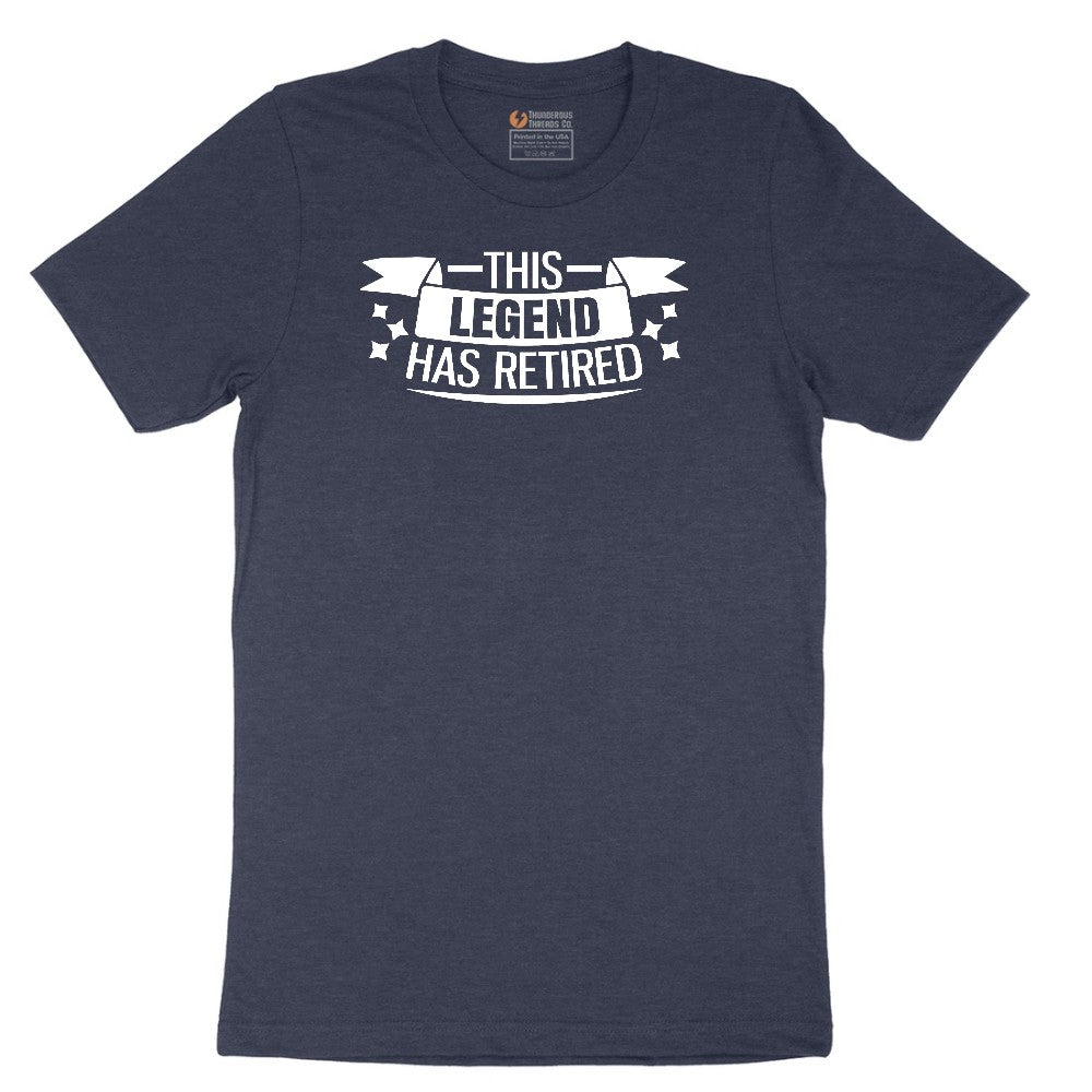 This Legend Has Retired Short Sleeve Tee - Heather Navy