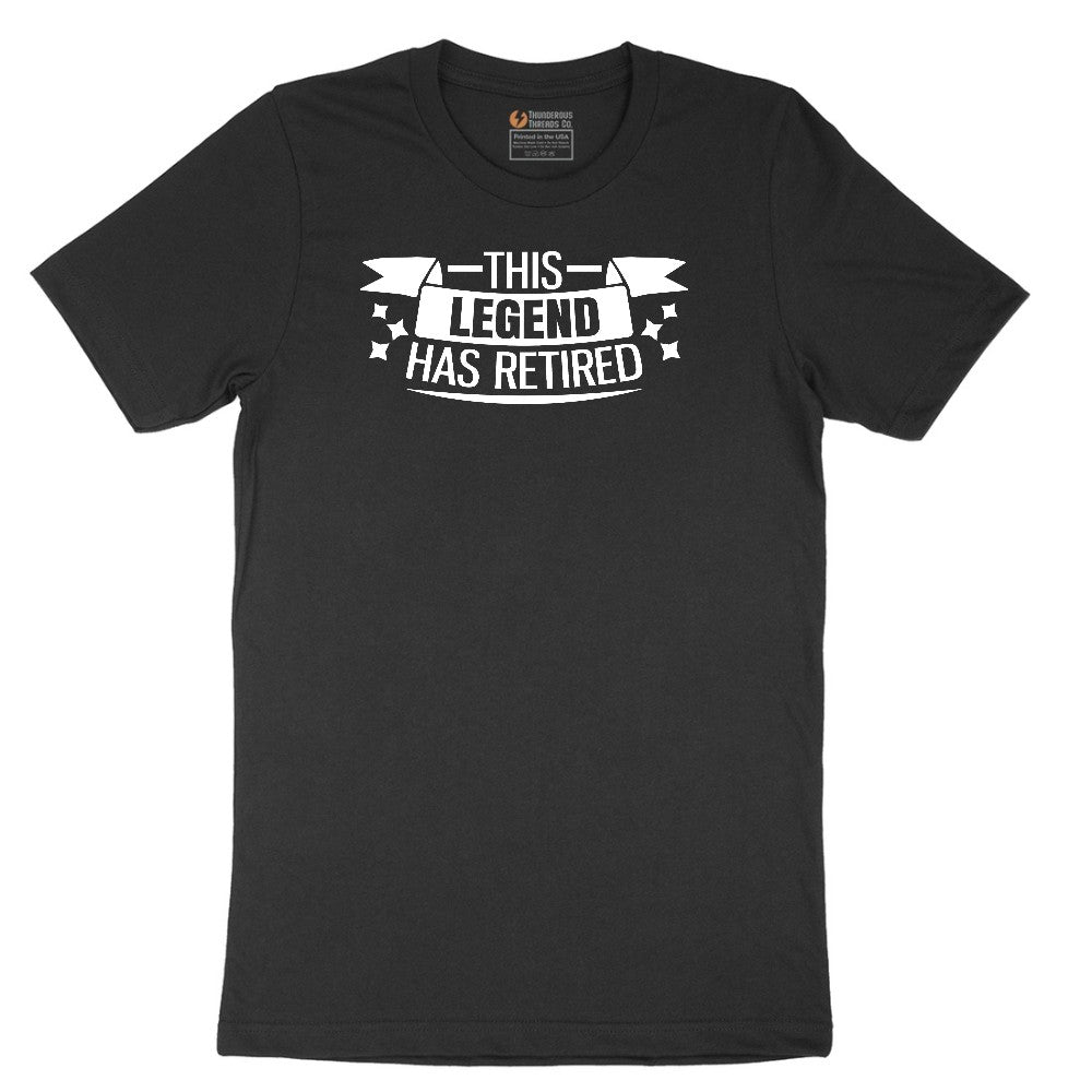 This Legend Has Retired Short Sleeve Tee - Jet Black