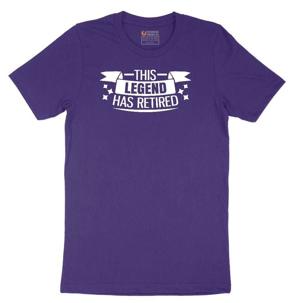 This Legend Has Retired Short Sleeve Tee - Team Purple