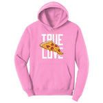True Love Pizza Ladies Hoodie - Candy Pink