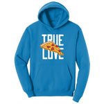 True Love Pizza Ladies Hoodie - Sapphire