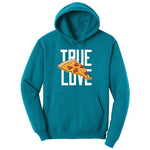 True Love Pizza Ladies Hoodie - Teal