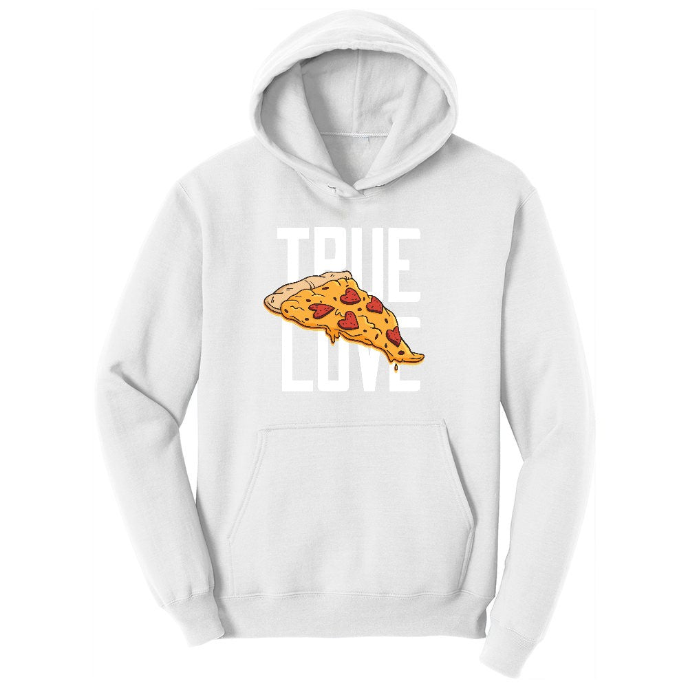 True Love Pizza Ladies Hoodie - White
