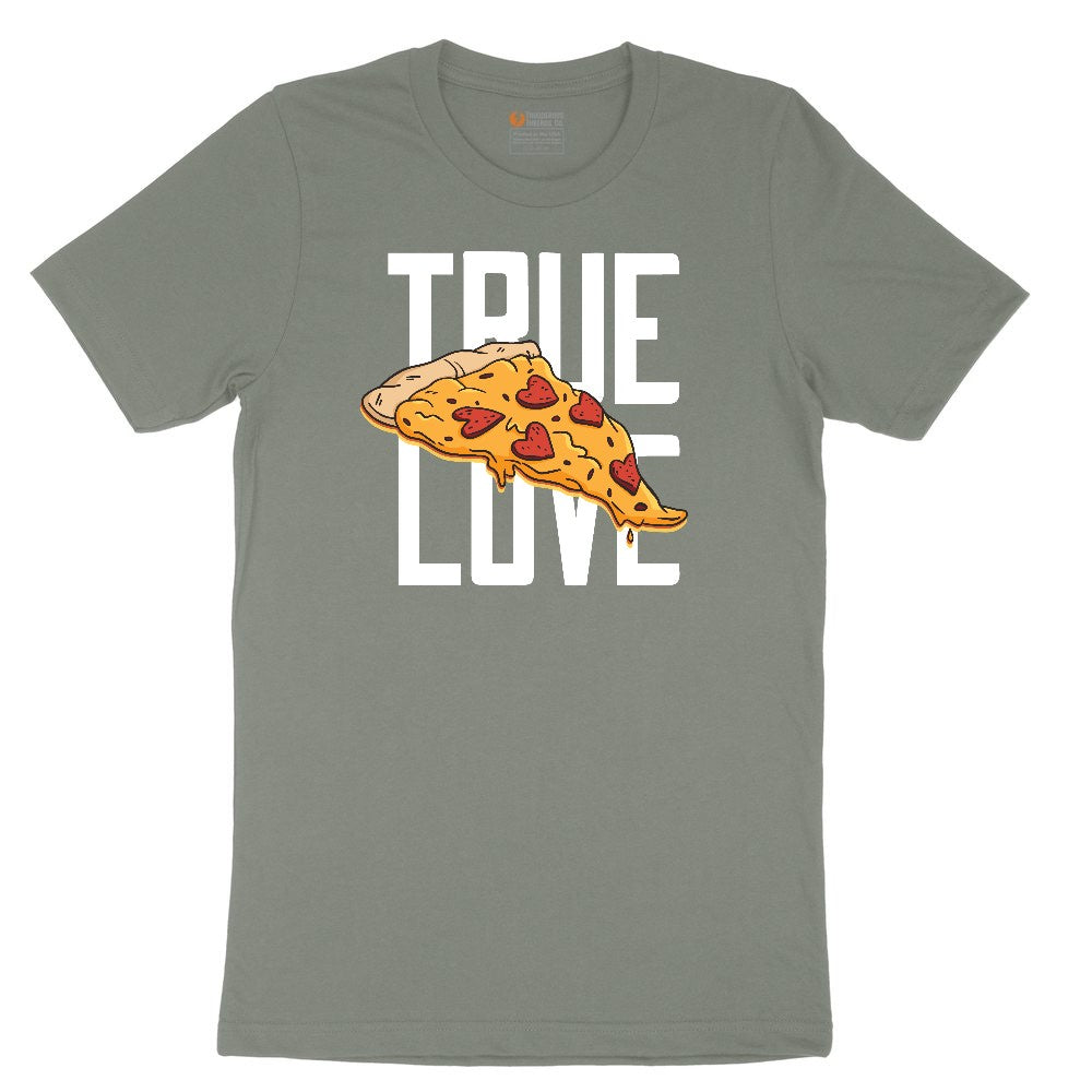 True Love Pizza Ladies Short Sleeve Tee - Bamboo Blackout