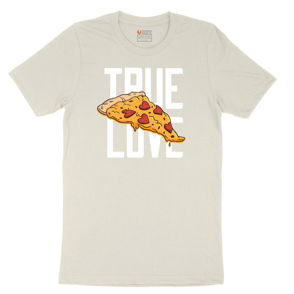 True Love Pizza Ladies Short Sleeve Tee - Natural Heather