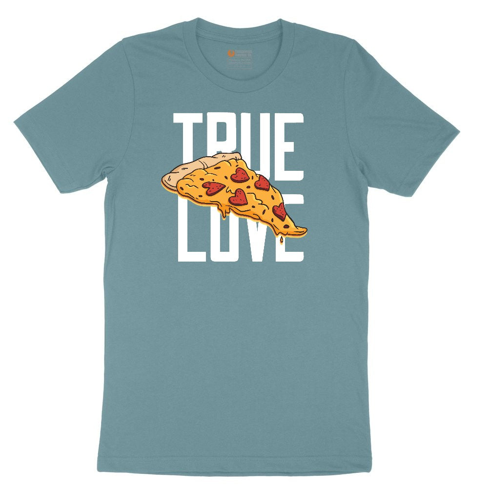 True Love Pizza Ladies Short Sleeve Tee - Surf Blackout