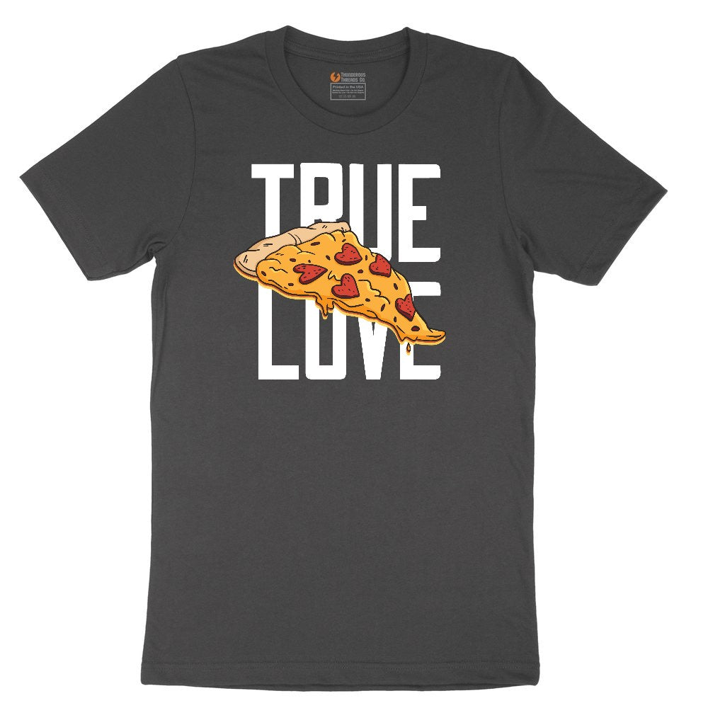 True Love Pizza Ladies Short Sleeve Tee - Vintage Smoke