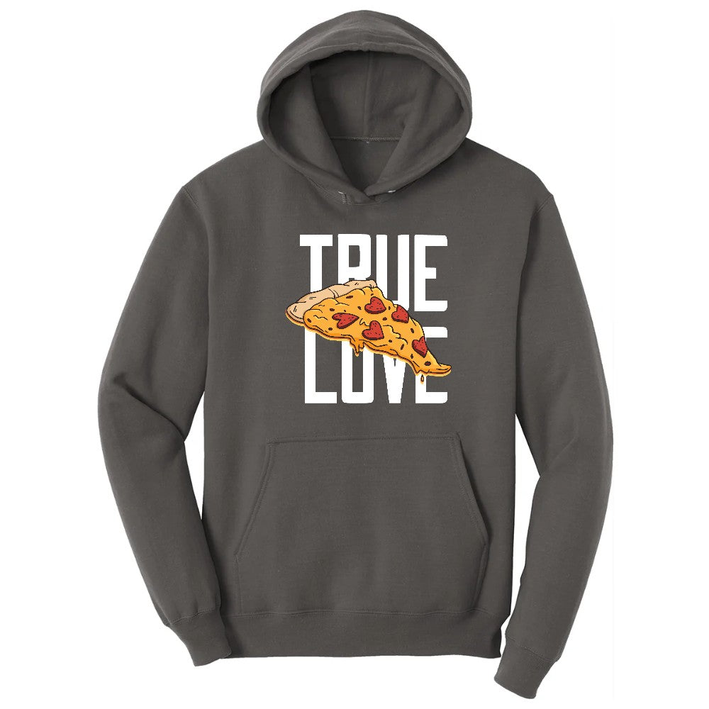 True Love Pizza Hoodie - Charcoal