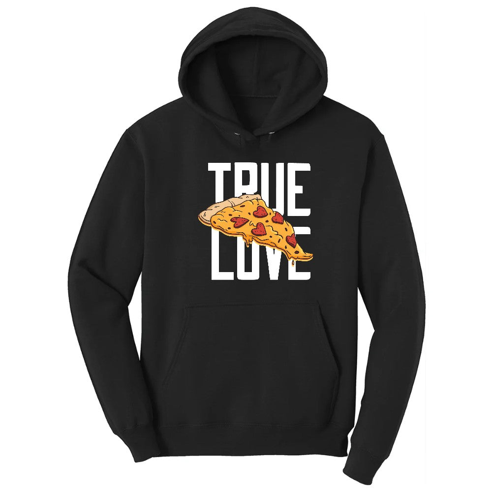 True Love Pizza Hoodie - Jet Black