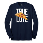 True Love Pizza Long Sleeve Tee - Navy