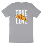 True Love Pizza Short Sleeve Tee - Athletic Heather Grey