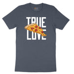 True Love Pizza Toddler Short Sleeve Tee - Heather Navy