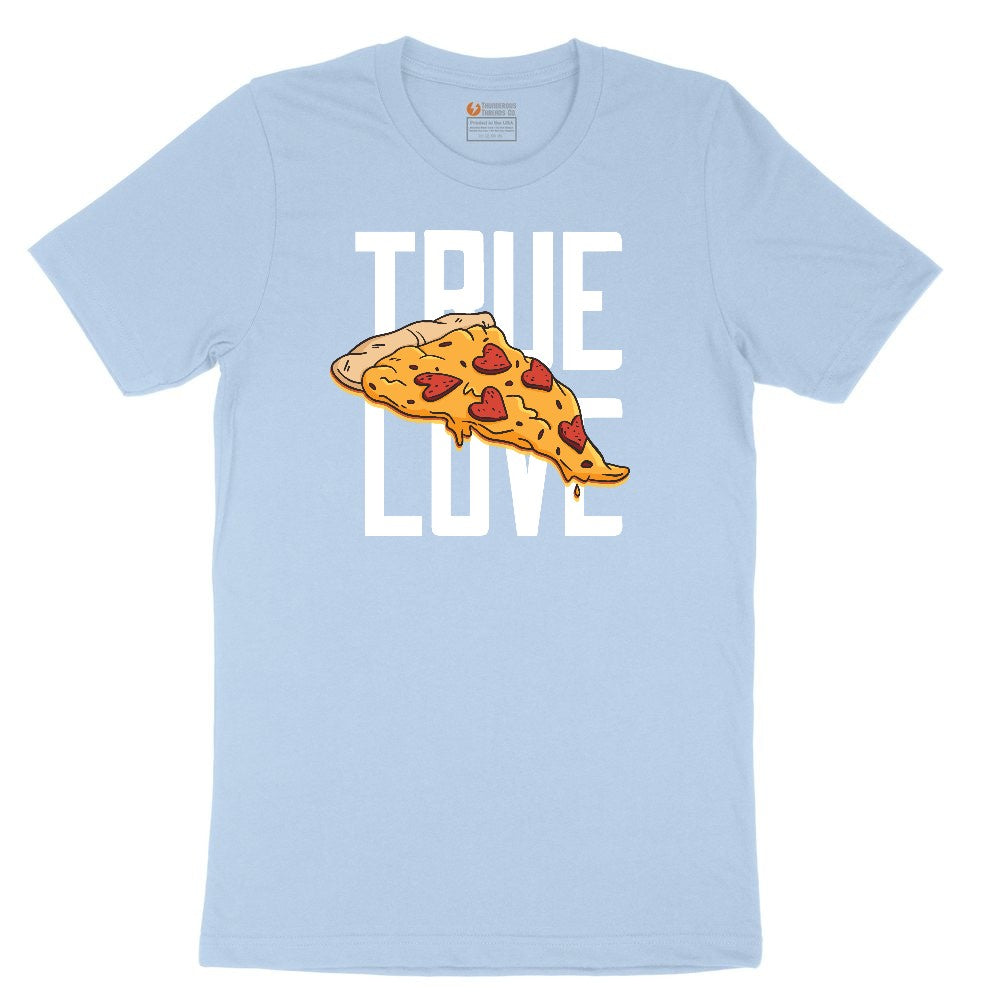 True Love Pizza Toddler Short Sleeve Tee - Light Blue