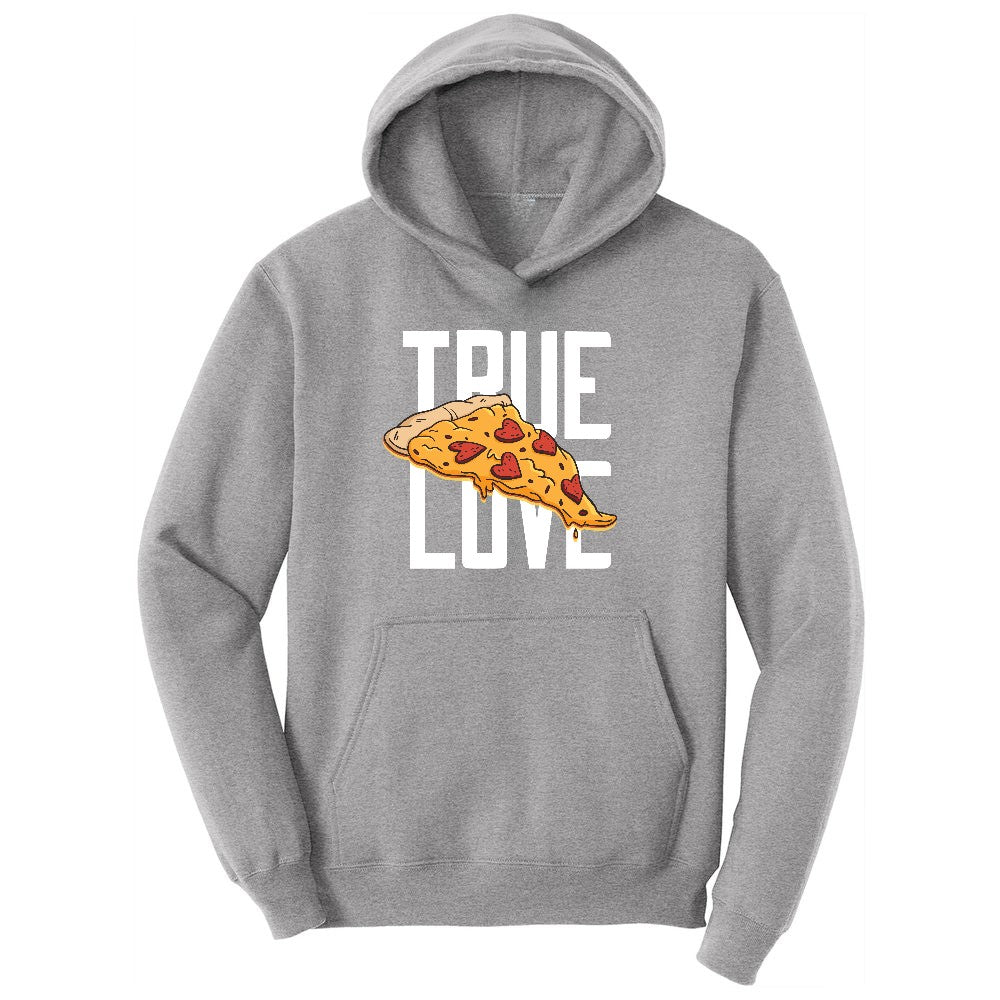 True Love Pizza Youth Hoodie - Athletic Heather