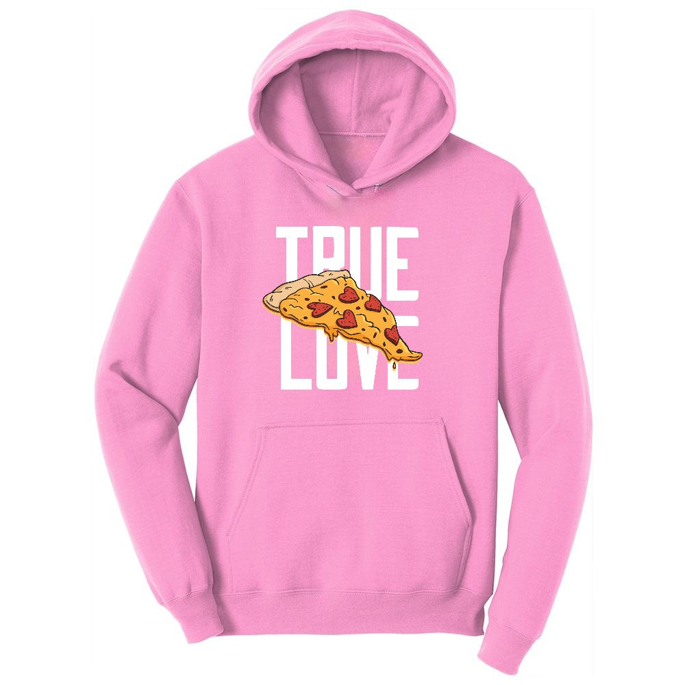 True Love Pizza Youth Hoodie - Candy Pink