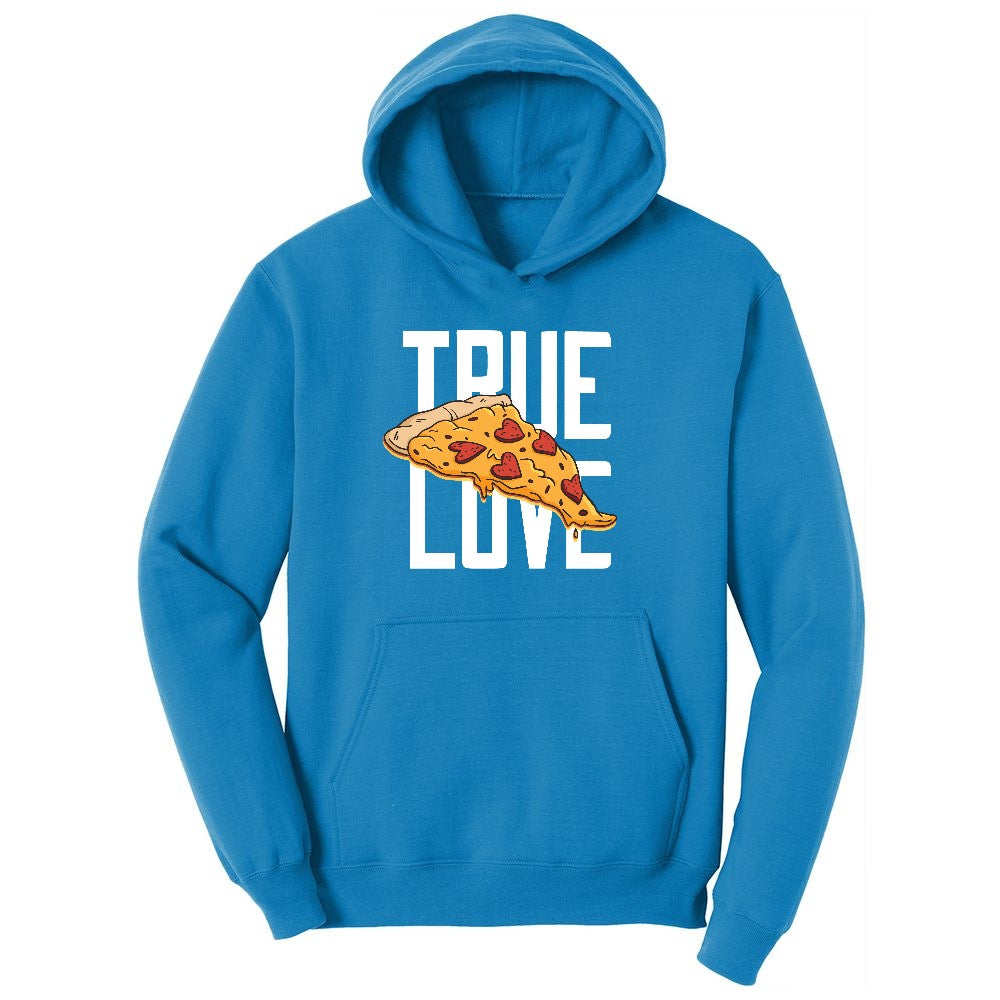 True Love Pizza Youth Hoodie - Sapphire
