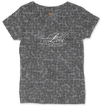 Trust in the Lord Ladies Curvy Tee - Black Leopard