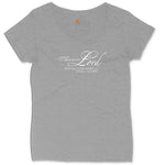 Trust in the Lord Ladies Curvy Tee - Granite Heather