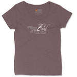 Trust in the Lord Ladies Curvy Tee - Sangria Blackout