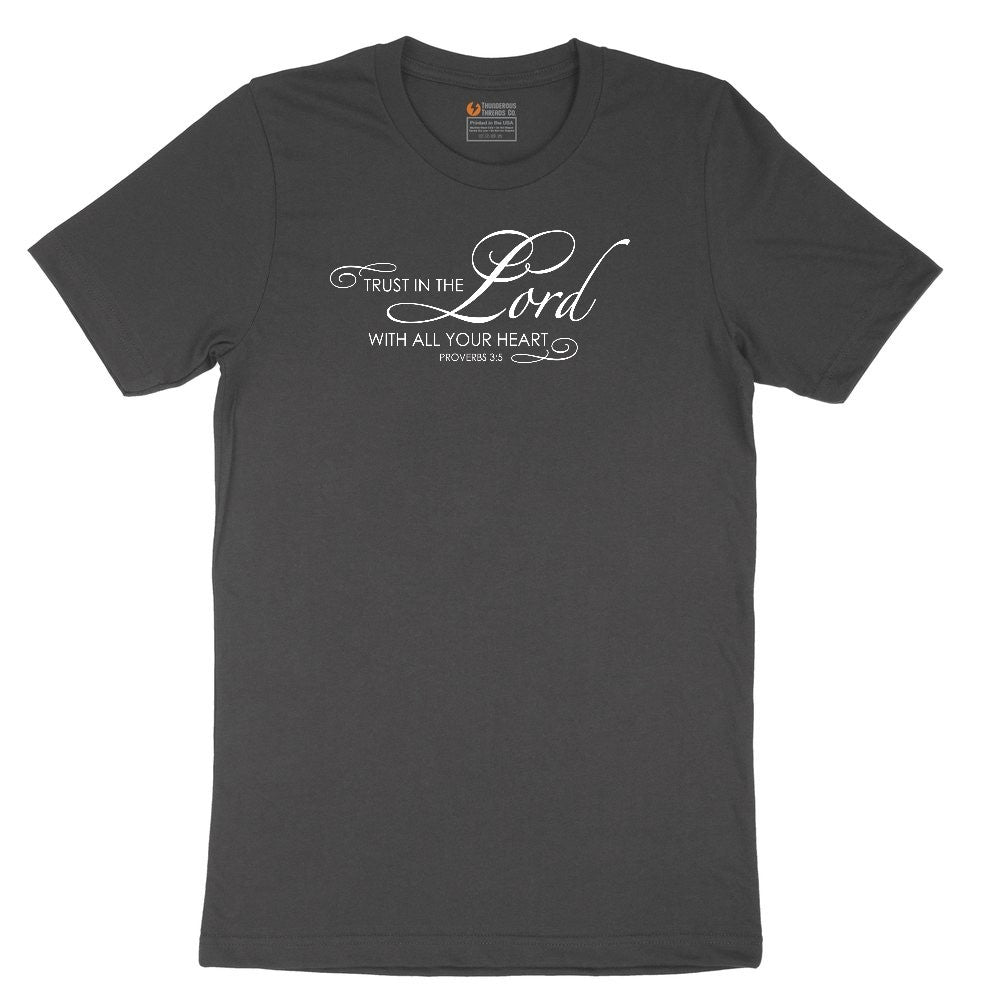 Trust in the Lord Ladies Short Sleeve Tee - Vintage Smoke