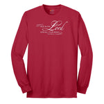 Trust in the Lord Long Sleeve Tee - Red