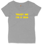 Trust Me I'm a Jedi Ladies Curvy Tee - Granite Heather