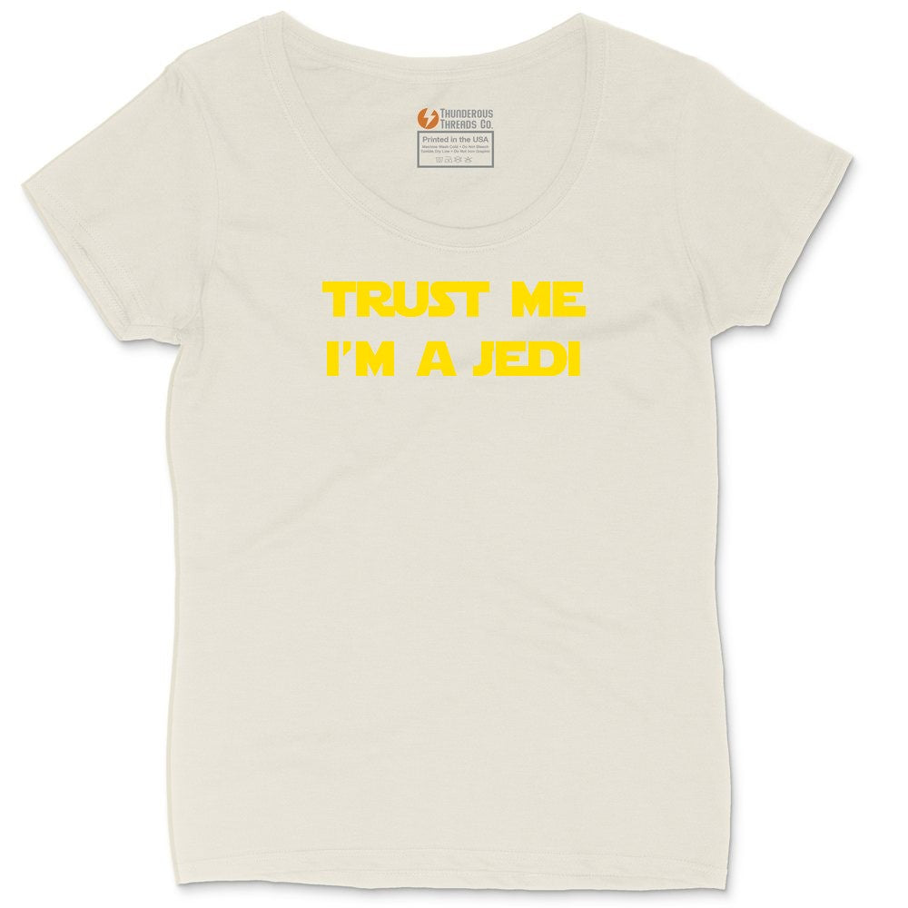 Trust Me I'm a Jedi Ladies Curvy Tee - Natural Heather