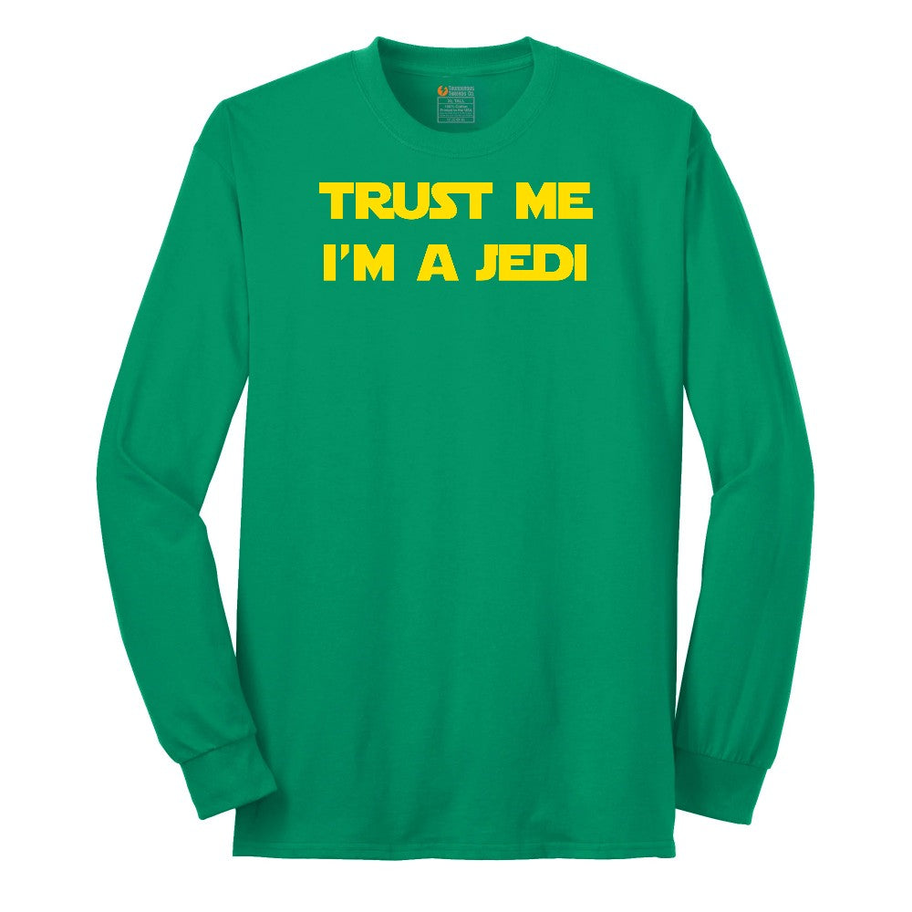 Trust Me I'm a Jedi Long Sleeve Tee - Kelly Green