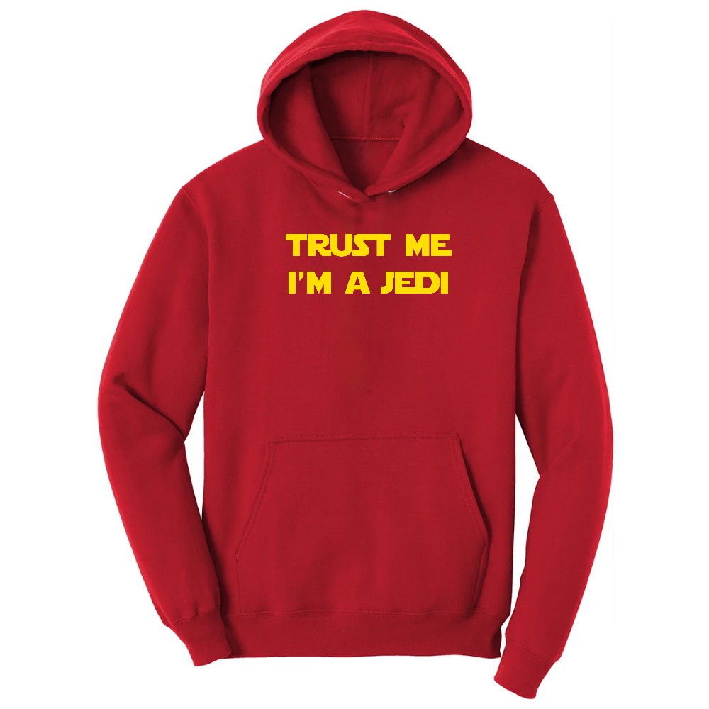 Trust Me I'm a Jedi - Mens & Ladies T-Shirt Hoodie - Red