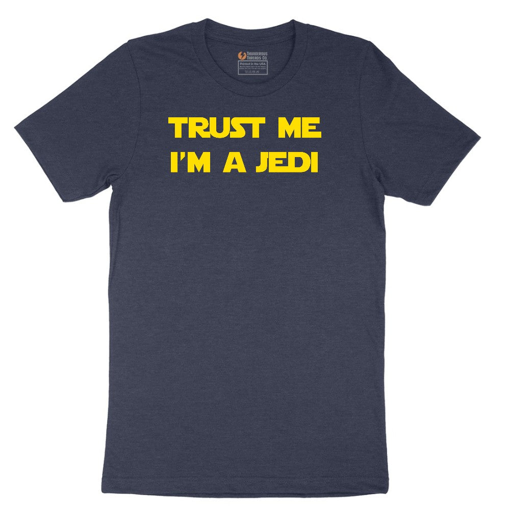Trust Me I'm a Jedi - Mens & Ladies T-Shirt Short Sleeve Tee - Heather Navy