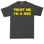 Trust Me I'm a Jedi tall t-shirt for men in Dark Heather Grey