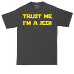 Trust Me I'm a Jedi tall t-shirt for men in Dark Heather Grey