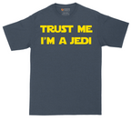 Trust Me I'm a Jedi tall t-shirt for men in Heather Navy