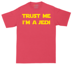 Trust Me I'm a Jedi tall t-shirt for men in Heather Red