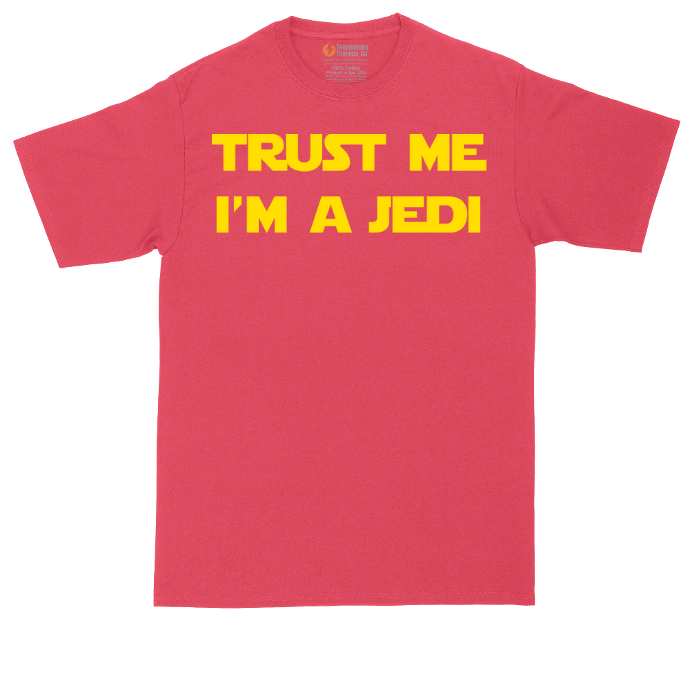 Trust Me I'm a Jedi tall t-shirt for men in Heather Red