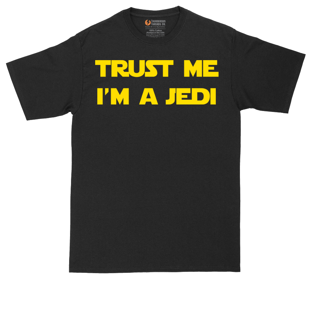 Trust Me I'm a Jedi tall t-shirt for men in Jet Black