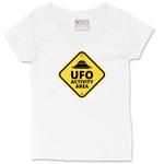 UFO Activity Area Ladies Curvy Tee - White