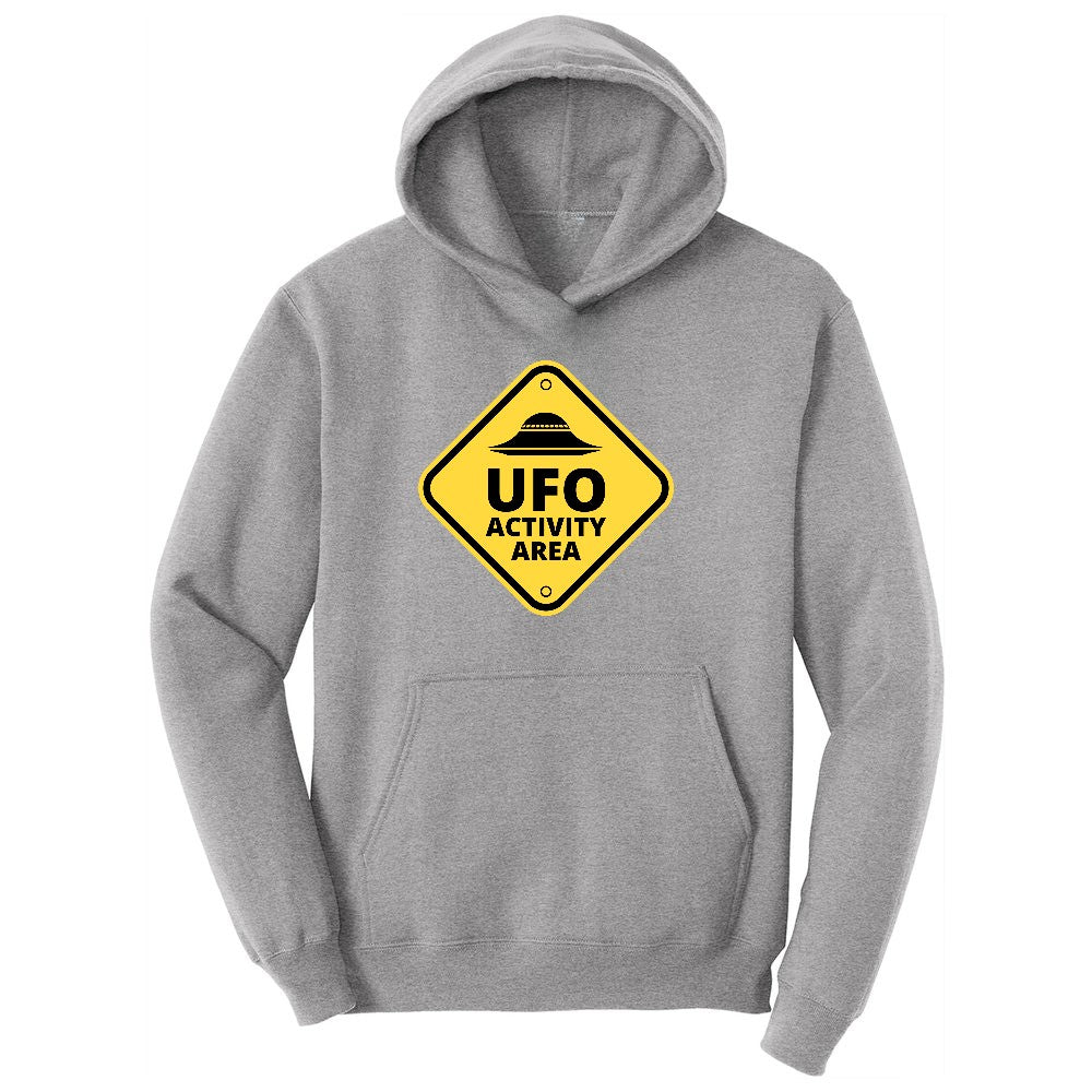 UFO Activity Area Ladies Hoodie - Athletic Heather