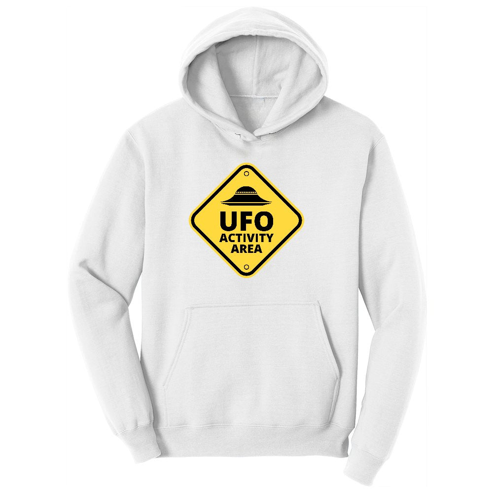 UFO Activity Area Ladies Hoodie - White